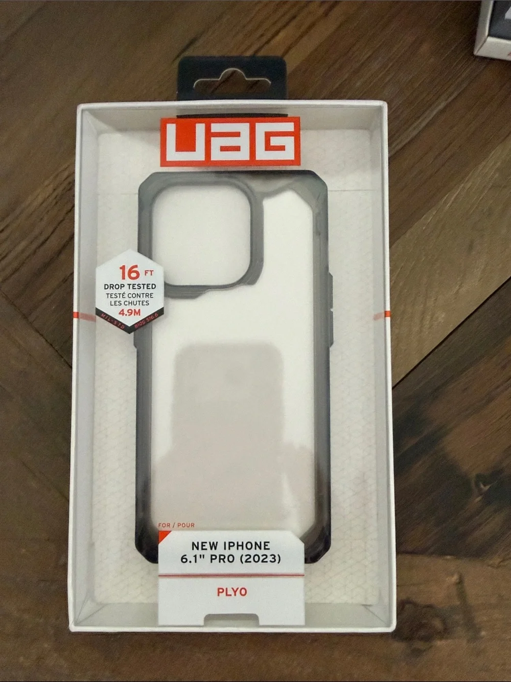 UAG PLYO Clear Case with Black Frame for New iPhone 6.1